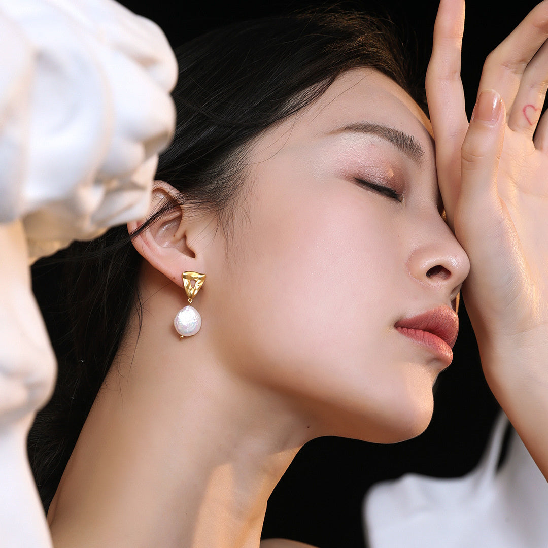 Natural Baroque Pearls Earrings
