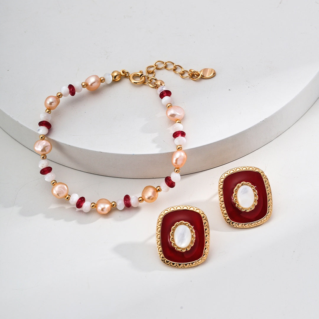 S925 Silver Minimalist Drip Glaze Shell Earrings