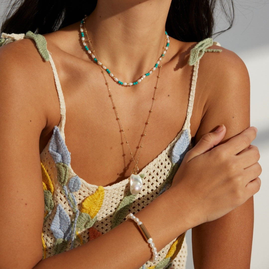 Baroque Pearl Sterling Silver Necklace