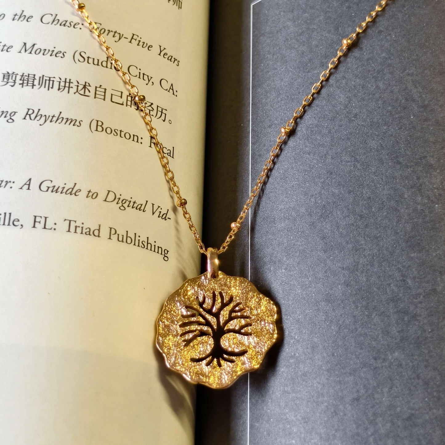 Tree of Life Necklace – 925 Sterling Silver with 18K Gold Plating | Symbolic 3D Design for Hope & Growth