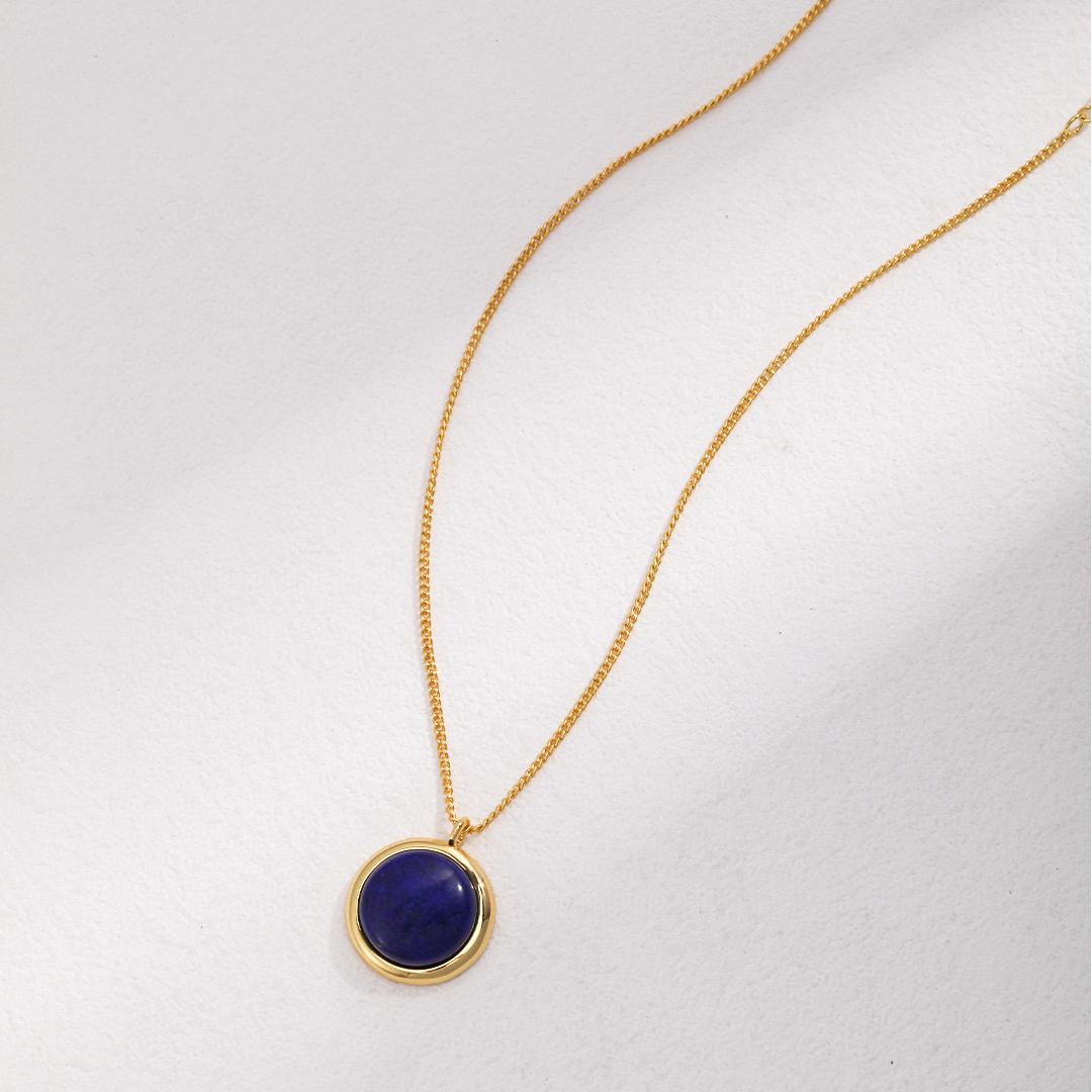 Radiant Lapis Lazuli Jewelry Set – Necklace, Earrings & Ring | S925 Silver