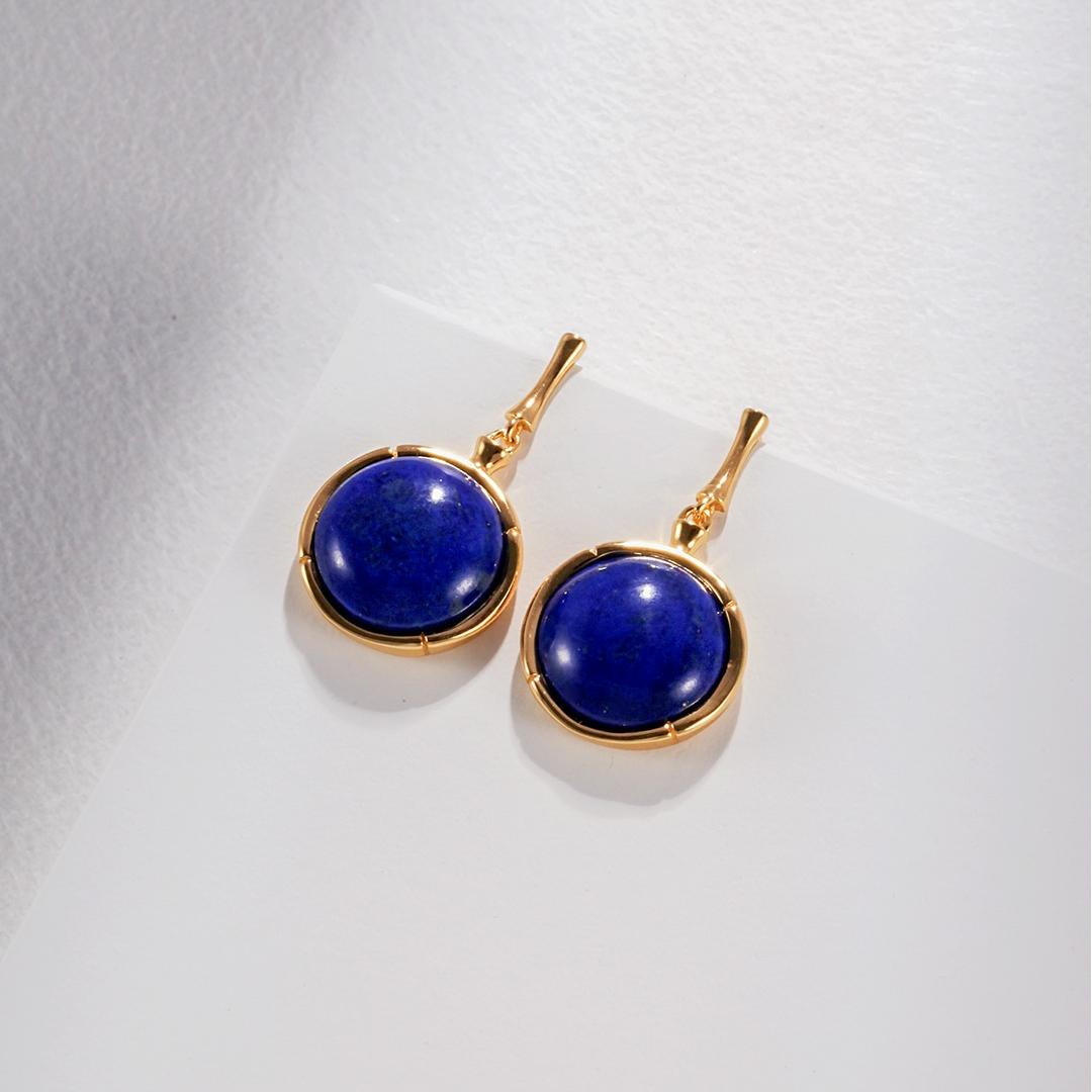 Radiant Lapis Lazuli Jewelry Set – Necklace, Earrings & Ring | S925 Silver