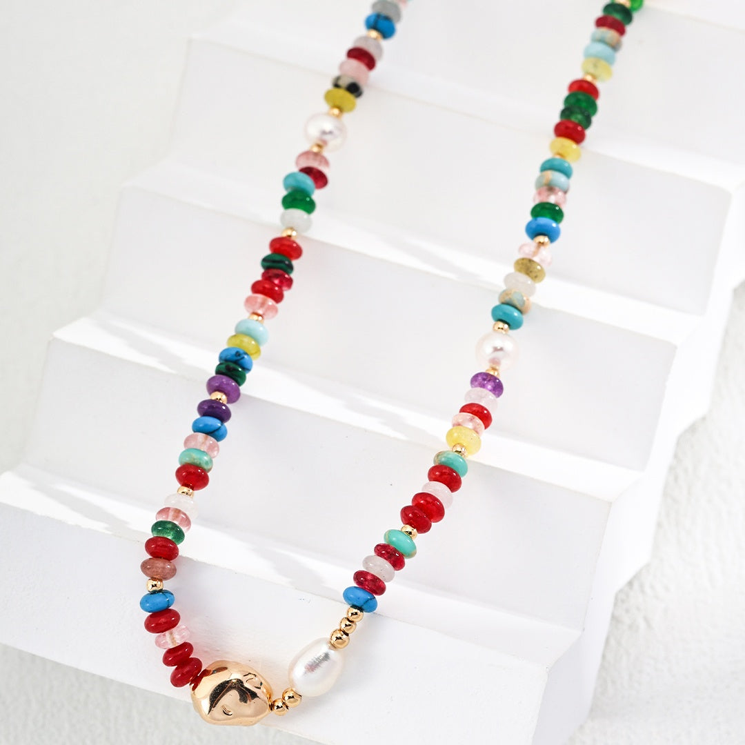 Dopamine-Inspired S925 Sterling Silver Pearl & Gemstone Jewelry Set