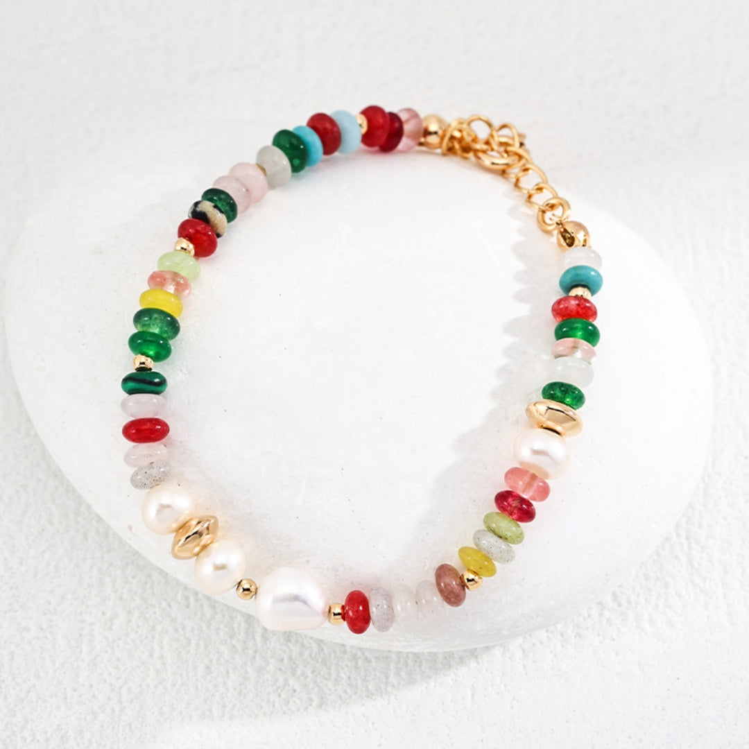 Dopamine-Inspired S925 Sterling Silver Pearl & Gemstone Jewelry Set