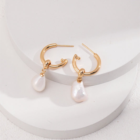 Two Wearing Ways Baroque Pearl Earrings