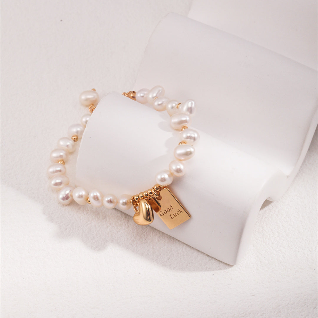 Pure Silver Lucky Pearl Bracelet