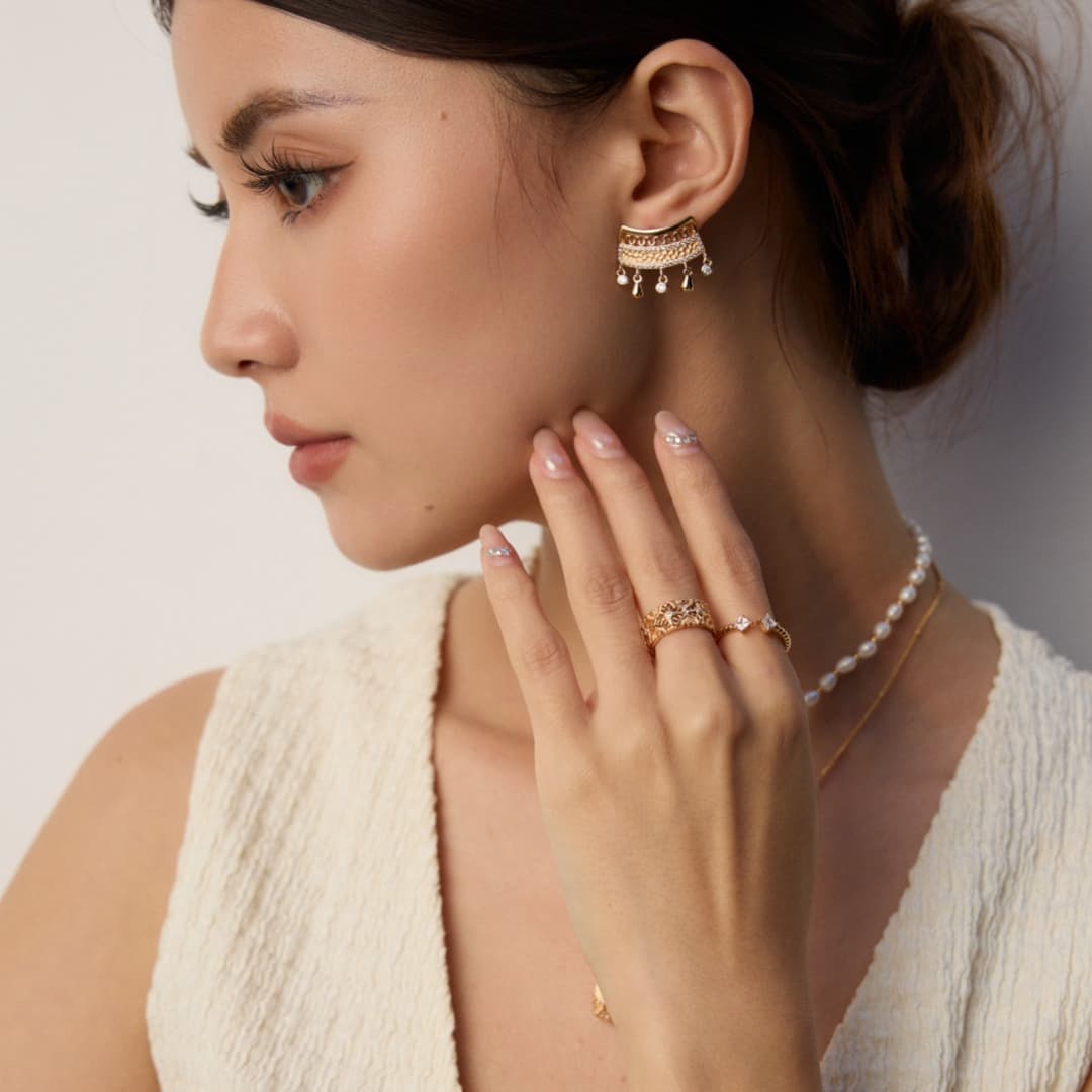 Vintage S925 Sterling Silver Dangle Earrings with Zircon – Retro Glamour Meets Modern Sparkle